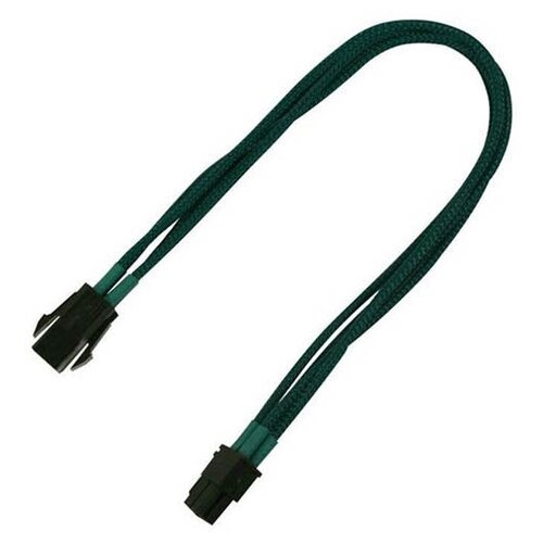 Аксессуар Удлинитель Nanoxia 4-pin P4 30cm Green NXP4V3EG