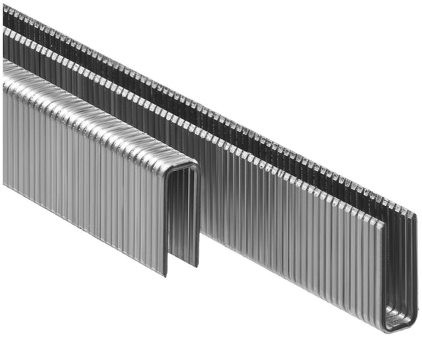 ЗУБР тип 55 20 мм, 2500 шт., Тонкие широкие скобы для степлера (31855-20) - фотография № 5