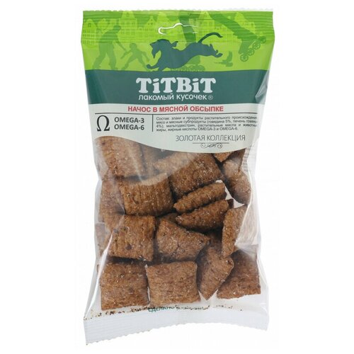 Лакомство для собак TiTBiT Начос в мясной обсыпке, 75 г*3 шт