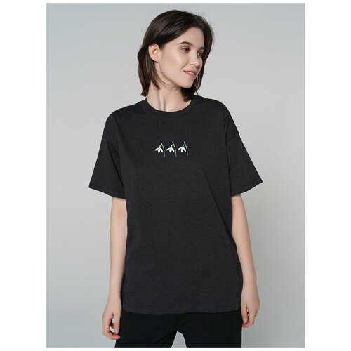 фото Футболка с кор.рукавом твое 80133 размер m, черный меланж, women