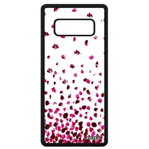 фото Противоударный чехол на телефон // samsung galaxy note 8 // "снег" фон хлопья, utaupia, белый