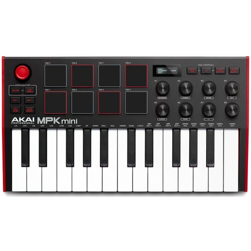 MIDI-клавиатура Akai Pro MPK MINI MK3 комплект для домашней студии с миди клавиатурой akai professional mpk mini mk3 bundle 2