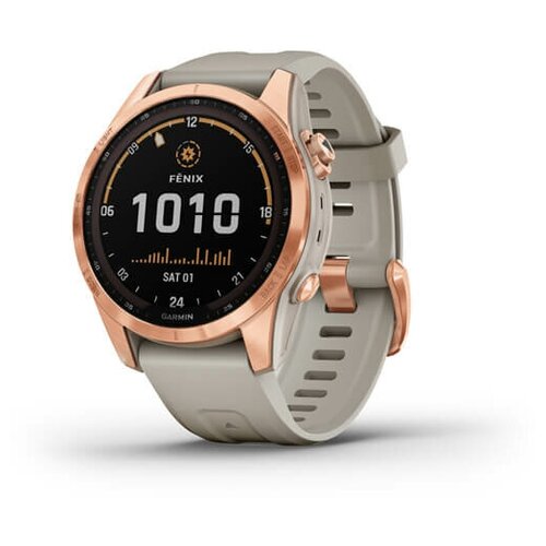 Смарт-часы Garmin fenix 7S Sol, Rose Gold w/Light Sand Band, Smart Watch (010-02539-11)