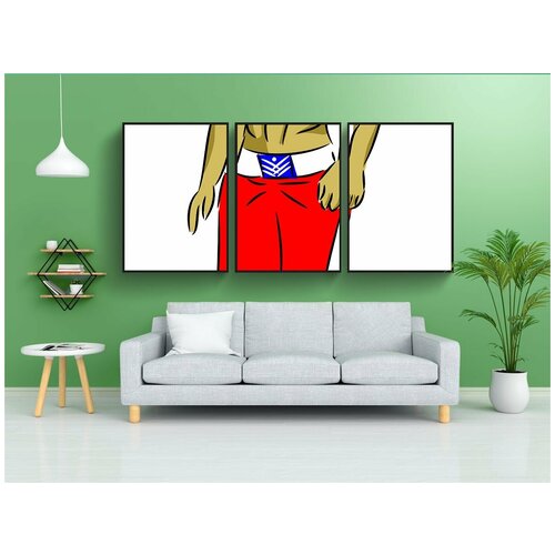 фото Набор модулных постеров для интерьера "человек, сильный, активный" 60x90 см. в тубусе, без рамки lotsprints