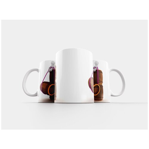 фото Кружка "винная бочка, бочка, деревянная бочка" 320 мл lotsprints