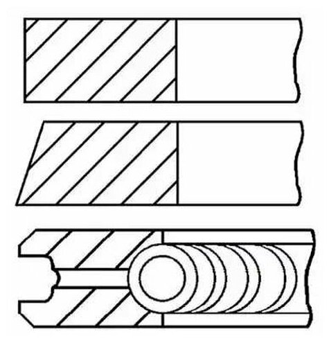 Кольца Двс Поршневые (К-Т На 1 Поршень) Goetze арт. 0842410000