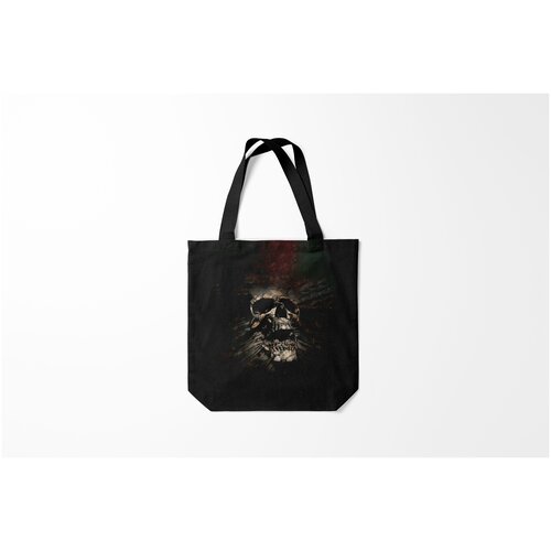 фото Сумка-шоппер / 40х40 см / популярные иллюстрации / черепа череп burnettie