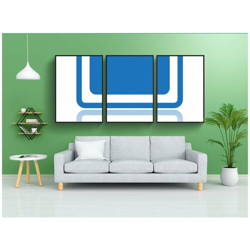 фото Набор модулных постеров для интерьера "икона, планшет, трогать" 60x90 см. в тубусе, без рамки lotsprints