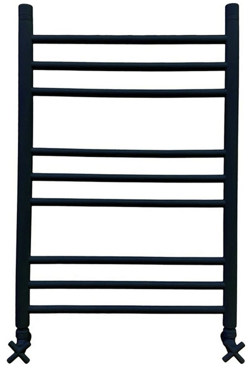 Полотенцесушитель водяной Ника CLASSIC ЛП Г2 800x500 RAL9005 черный матовый