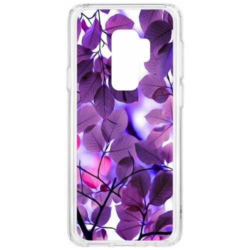 фото Чехол на samsung galaxy s9 plus kruche print purple leaves / чехол для samsung / чехол с рисунком / чехол с принтом / чехол для самсунг / чехол для самсунг / бампер на гелакси / чехол накладка для гэлэкси / противоударная накладка для samsung galaxy / защита для galaxy / защита на samsung / cиликоновый чехол для samaung galaxy / пластиковый чехол на самсунг / защитный чехол для самсунг / чехольчик / защита телефона / ударопрочный чехол / галакси кruче