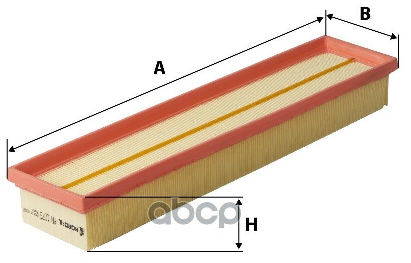 Фильтр воздушный Citroen Berlingo C4 C4 II Xsara Picasso Peugeot 206 307 308 408 Partner II NORDFIL AN1075