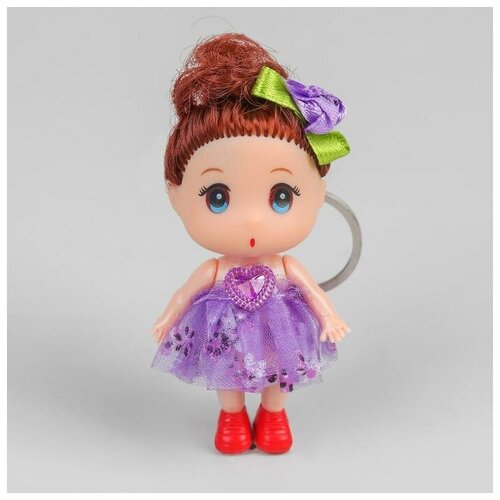 Куколка «Модница» на брелоке, цвета микс малышки без бренда куколка модница на брелоке цвета микс