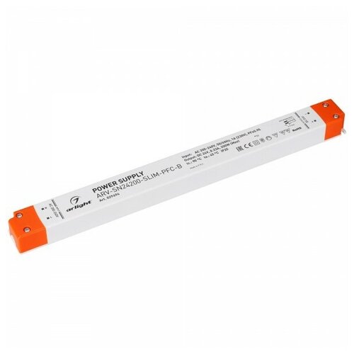 фото Блок питания arv-sn24200-slim-pfc-b (24v, 8.33a, 200w) (arlight, ip20 пластик)
