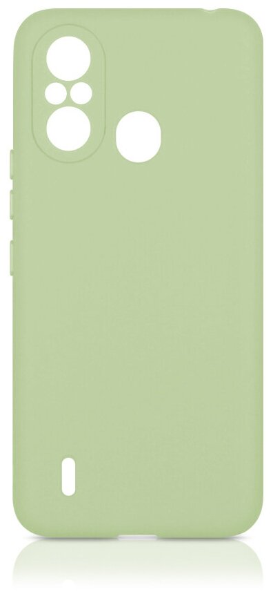 Чехол DF для Itel A49 Silicone Light Green itCase-05 - фотография № 1