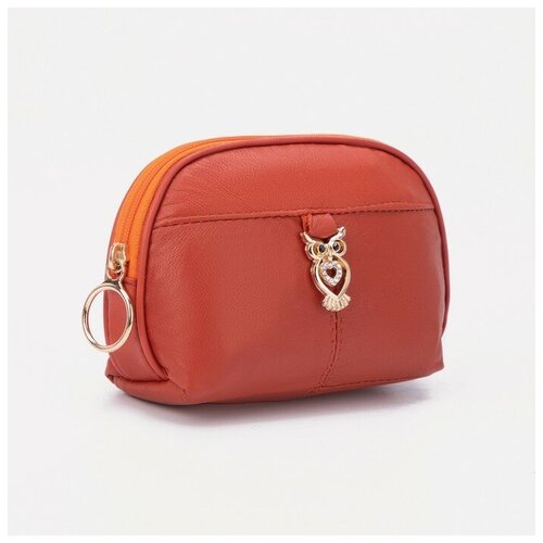 фото Косметичка на молнии, цвет оранжевый