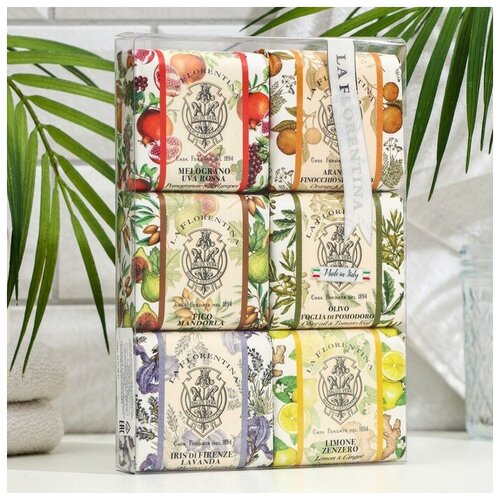 Подарочный набор мыла La Florentina, 6*106 г la florentina soap lemon and lavender