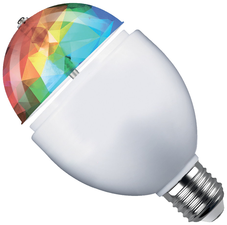 Лампа светодиодная REV Disco RGB E27 A60 3Вт