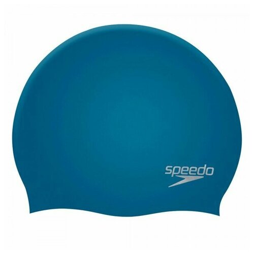 фото Шапочка для плавания speedo plain molded silicone cap, 8-709842610, синий, силикон