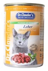 Dr.Clauders Консервы для кошек с печенью 0,415 кг 21636 (2 шт)
