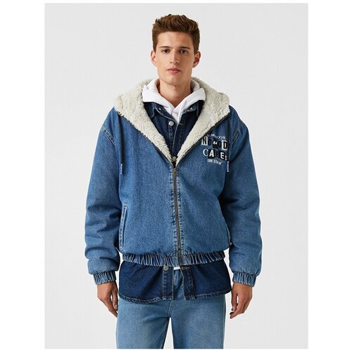 фото Куртка koton men, 2kam53013ld, цвет: blue, размер: s