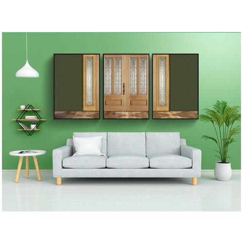 фото Набор модулных постеров для интерьера "интерьер, комната, дом" 60x90 см. в тубусе, без рамки lotsprints