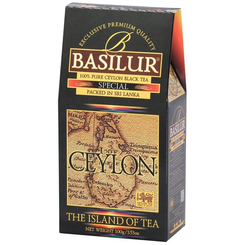 Чай черный Basilur The island of tea Ceylon Special листовой, 100 г, 1 пак.