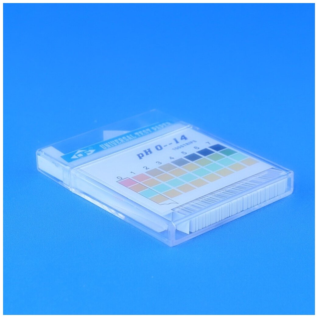 Индикаторная бумага четырёхцветная универсальная - 100 полосок в упаковке рН 0-14