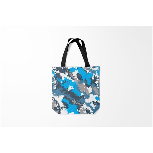 фото Сумка-шоппер / 40х40 см / тренды / милитари камуфляж ледяной burnettie