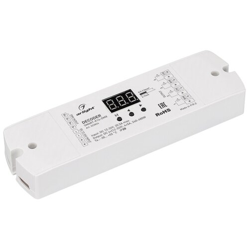 Arlight Декодер SMART-K16-DMX (12-24V, 4x5A) (Arlight, IP20 Пластик) 023824 декодер smart dmx suf 12 24v 3x6a arlight 028407