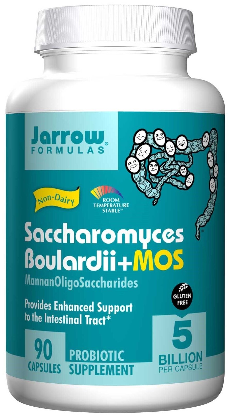 Капсулы Jarrow Formulas Saccharomyces Boulardii plus MOS, 130 г, 5 млрд КОЕ, 90 шт.