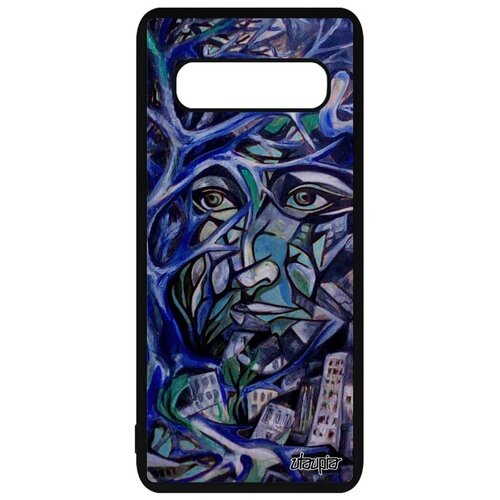 фото Защитный чехол на смартфон // samsung galaxy s10 plus // "взгляд" впечатление дизайн, utaupia, бирюзовый