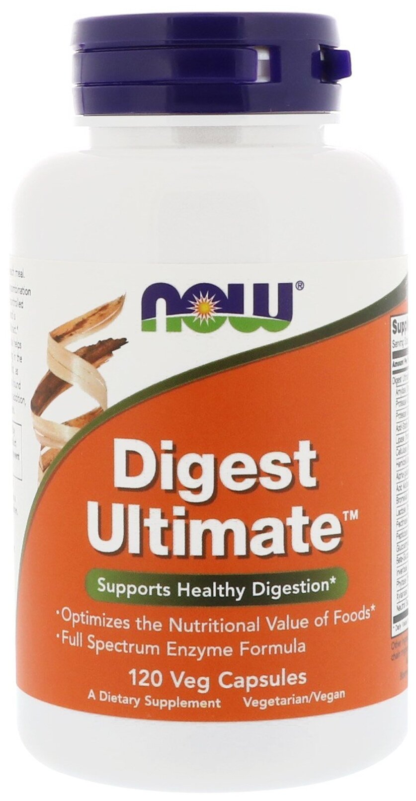Капсулы NOW Digest Ultimate, 110 г, 120 шт.