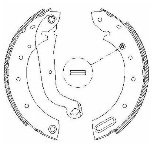 Колодки тормозные барабанные Ford Maverick, Nissan Serena Terrano Vanette Cargo 440600F027 1203934 1L4J2200AA 1960416 1954496 451300