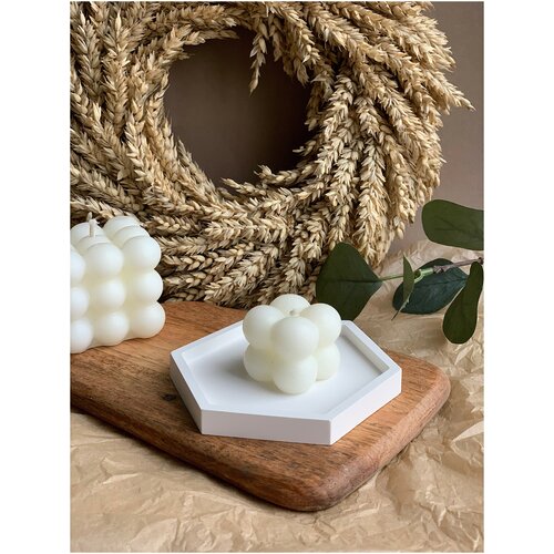 Тарелка шестиугольная mini / тарелка декоративная / тарелка для свечей / тарелка для украшений/ Villermo