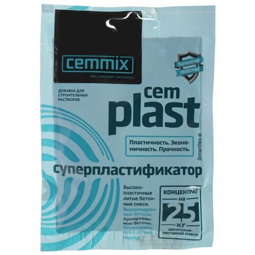 CEMMIX Суперпластификатор CemPlast, концентрат, саше супер пластификатор cemmix cemplast