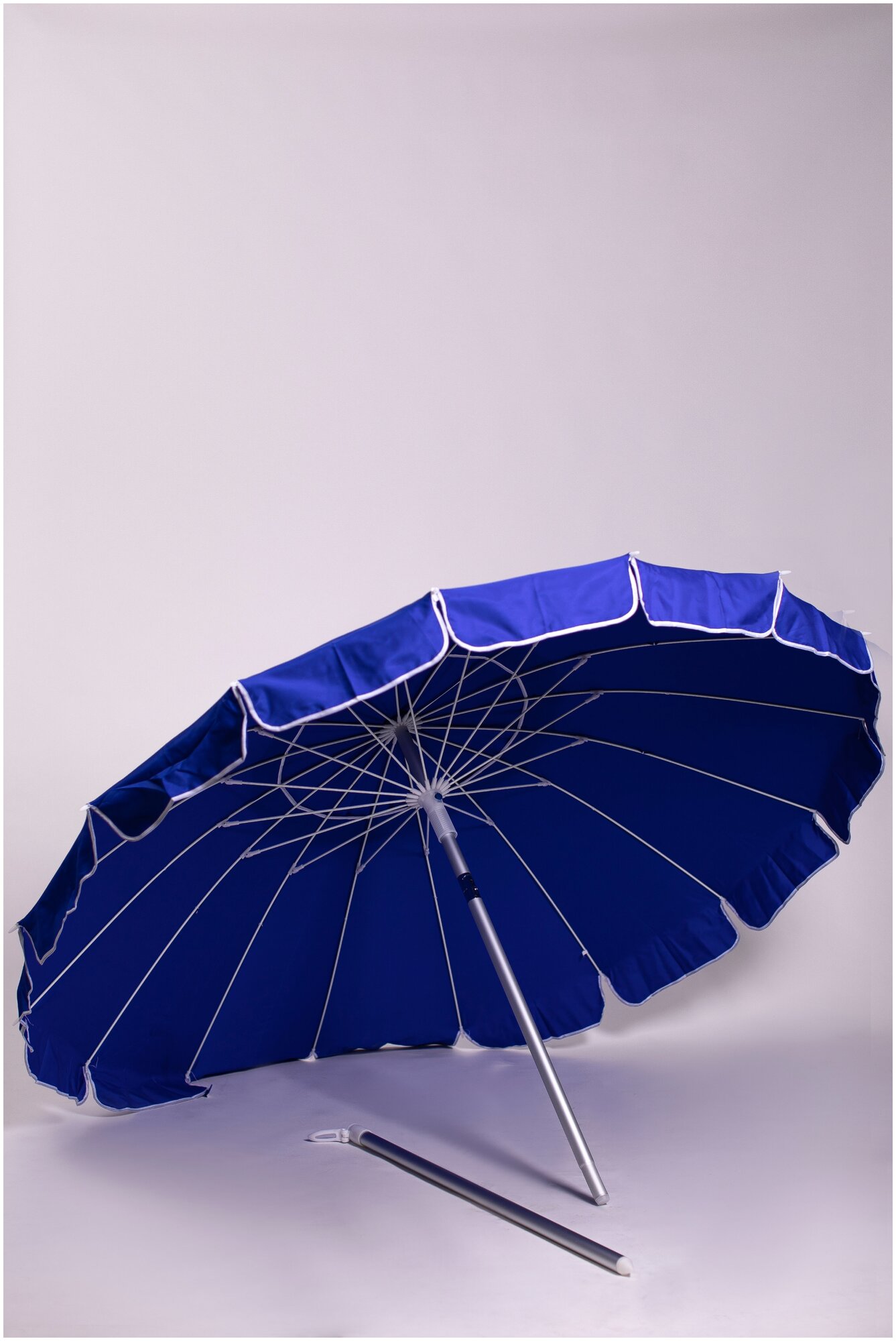 Зонт пляжный, солнцезащитный 2.5 м 16 спиц, . ткань-оксфорд, с клапаном, с наклоном. основание-алюминий. - фотография № 7
