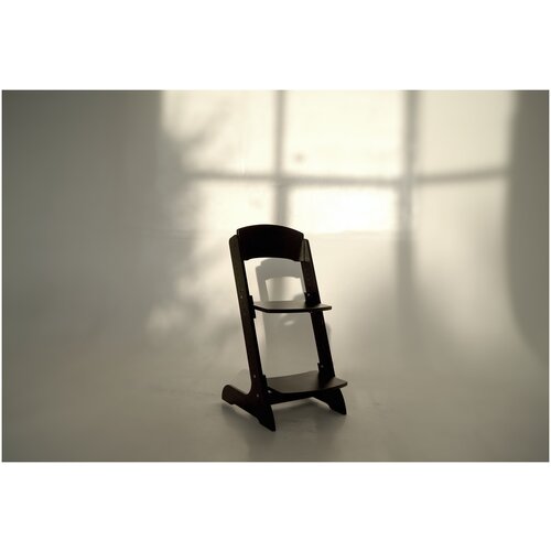 фото Растущий стул altika черный из фанеры 18 мм толщиной с регулировкой сиденья и подставки для ног по глубине и высоте