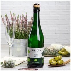 Вино безалкогольное органическое Lussory Premium Organic Brut, игристое белое сухое, 750 мл