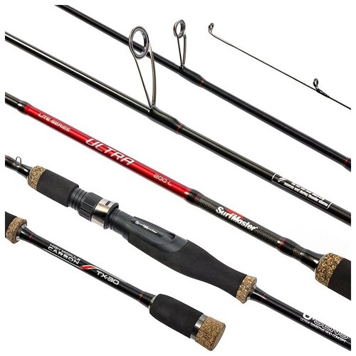 surf master удилище surf master 3038 s combat carp im6 sm 3038s 330 330 см 40 120 гр Surf Master Спиннинг SURF MASTER ULTRA L (SM-240L 240 см 1-10 гр)