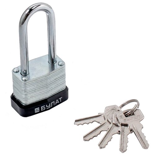 фото Замок навесной вс 0130-01 5 мм (5 ключей, длинная дужка) "булат