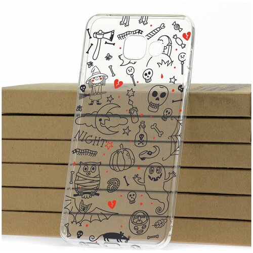 фото Чехол на samsung galaxy a7 (2016) a710 kruche print хэллоуин кruче