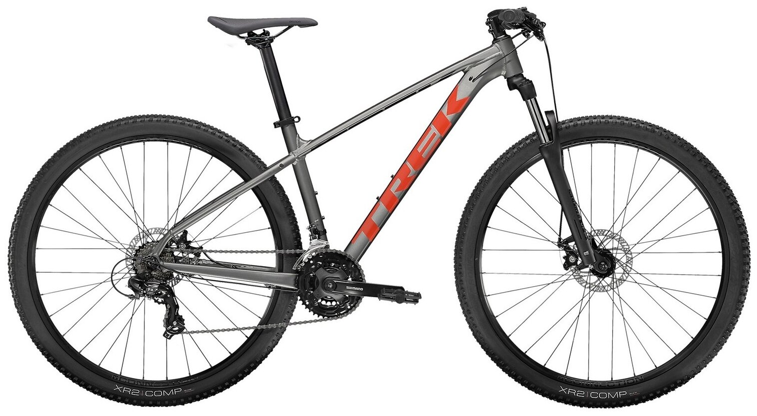 Горный велосипед Trek Marlin 4 (2022) 18.5" Серо-оранжевый (168-182 см)