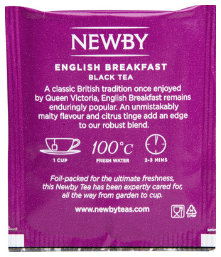 Чай черный Newby English breakfast в пакетиках, травы, натуральный, 25 пак. - фото №4