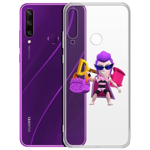 Чехол-накладка Clear Case Brawl Stars-Пляжный Мортис для Huawei Y6p чехол накладка clear case brawl stars стритстайл макс для huawei y6p