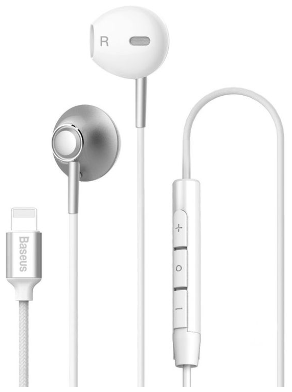 Наушники Encok Earphone P06 Baseus белые zal