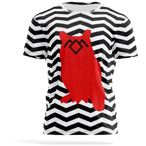 фото Футболка panin brand, размер xl, черный, красный