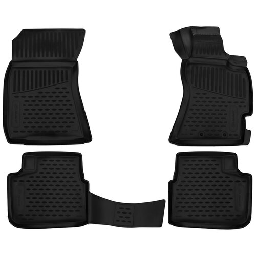 Коврики 3D в салон SUBARU Forester 3 (SH) AK, MK, 4WD, 2007-2012, правый руль, 4 шт. (полиуретан)