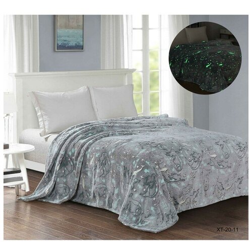 Столица текстиля Плед светящийся 150х200, велсофт 280г/м, пэ100%