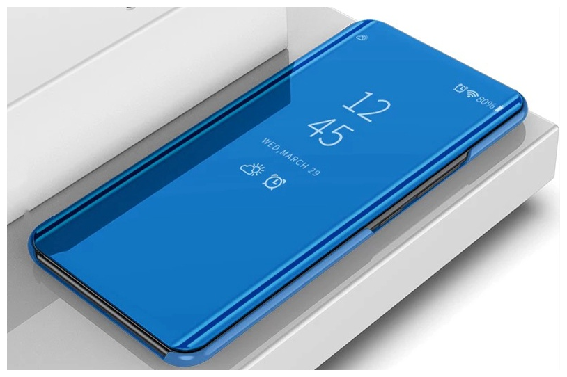 Чехол-книжка Чехол. ру для Samsung Galaxy M31s SM-M317F (2020) с дизайном Clear View Cover с полупрозрачной пластиковой крышкой с зеркальной поверхн.