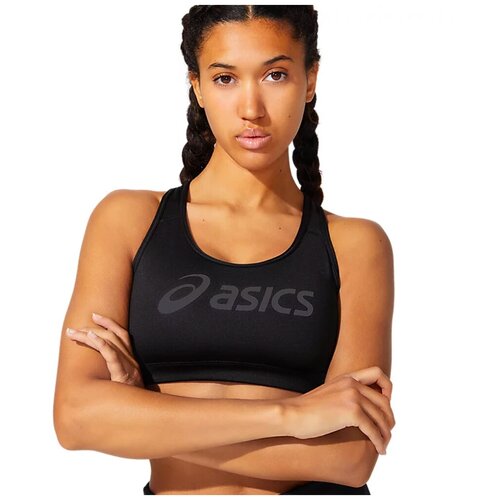 фото Топ-бра asics logo bra размер l, perfomance black/perfomance black